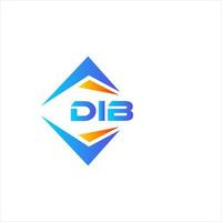 DIB abstract technology logo design on white background. DIB creative initials letter logo concept. vector