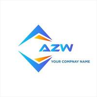 AZW abstract technology logo design on white background. AZW creative initials letter logo concept. vector