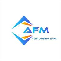 AFM abstract technology logo design on white background. AFM creative initials letter logo concept. vector