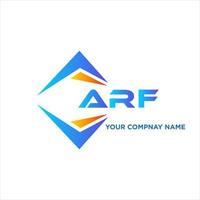 arf resumen tecnología logo diseño en blanco antecedentes. arf creativo iniciales letra logo concepto. vector