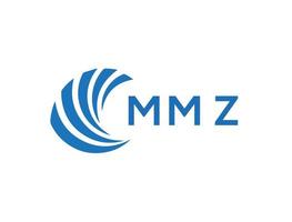 MMZ letter logo design on white background. MMZ creative circle letter logo concept. MMZ letter design. vector