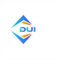 DUI abstract technology logo design on white background. DUI creative initials letter logo concept. vector