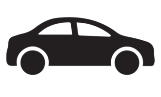 coche monocromo icono en transparente antecedentes. png