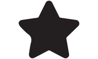Star icon on transparent background png