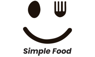 Simple Food icon logo on transparent background png