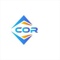 COR abstract technology logo design on white background. COR creative initials letter logo concept. vector