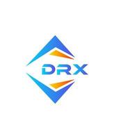 DRX abstract technology logo design on white background. DRX creative initials letter logo concept. vector