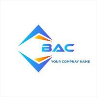 bac resumen tecnología logo diseño en blanco antecedentes. bac creativo iniciales letra logo concepto. vector