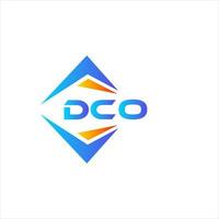 DCO abstract technology logo design on white background. DCO creative initials letter logo concept. vector
