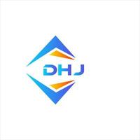 DHJ abstract technology logo design on white background. DHJ creative initials letter logo concept. vector