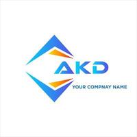 akd resumen tecnología logo diseño en blanco antecedentes. akd creativo iniciales letra logo concepto. vector