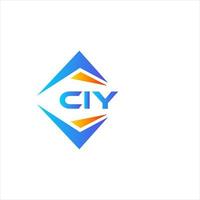 ciudad resumen tecnología logo diseño en blanco antecedentes. ciudad creativo iniciales letra logo concepto. vector