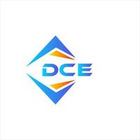 DCE abstract technology logo design on white background. DCE creative initials letter logo concept. vector