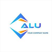ALU abstract technology logo design on white background. ALU creative initials letter logo concept. vector