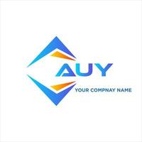 AUY abstract technology logo design on white background. AUY creative initials letter logo concept. vector