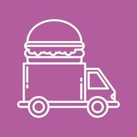 Fast Food Truck Vector Icon
