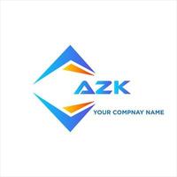 azk resumen tecnología logo diseño en blanco antecedentes. azk creativo iniciales letra logo concepto. vector