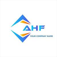 ahf resumen tecnología logo diseño en blanco antecedentes. ahf creativo iniciales letra logo concepto. vector