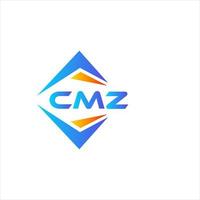 CMZ abstract technology logo design on white background. CMZ creative initials letter logo concept. vector