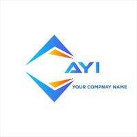 AYI abstract technology logo design on white background. AYI creative initials letter logo concept. vector