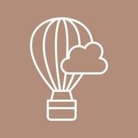 Hot Air Baloon Vector Icon