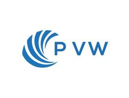 pww letra logo diseño en blanco antecedentes. pww creativo circulo letra logo concepto. pww letra diseño. vector