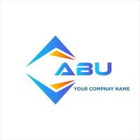 ABU abstract technology logo design on white background. ABU creative initials letter logo concept. vector