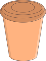 brown coffee drink cup illustration png