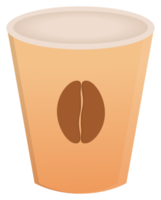 vuoto caffè tazza etichetta png