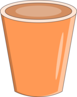 brown hot coffee drink cup illustration png