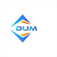 DUM abstract technology logo design on white background. DUM creative initials letter logo concept. vector