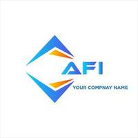 AFI abstract technology logo design on white background. AFI creative initials letter logo concept. vector