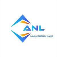 ANL abstract technology logo design on white background. ANL creative initials letter logo concept. vector