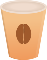 vuoto caffè tazza etichetta png