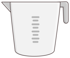 Measuring cup sticker png