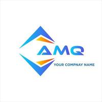 AMQ abstract technology logo design on white background. AMQ creative initials letter logo concept. vector