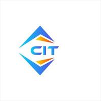 CIT abstract technology logo design on white background. CIT creative initials letter logo concept. vector