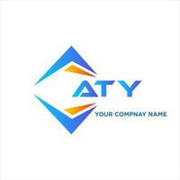 ATY abstract technology logo design on white background. ATY creative initials letter logo concept. vector