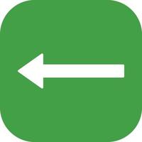 Unique Left Arrow Vector Icon