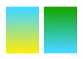 Y2k abstract holographic gradient background template set with warm yellow, blue, green colored vector illustration, simple blurry textured layout, minimalist style for web, social media, any decor