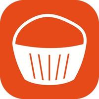 icono de vector de muffin de chocolate