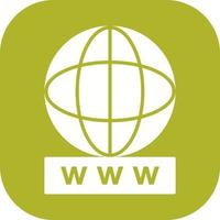 Unique World Wide Web Vector Icon