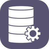 Unique Database Management Vector Icon