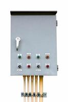 control box on isolated white with clipping path. photo