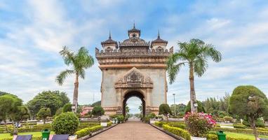 Patuxai literally meaning Victory Gate in Vientiane,Laos photo