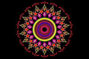 Mandala mosaic ornament graphic design vector