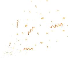 gold confetti for the party , Present, decoration, birthday, confetti icon. Vector drawing