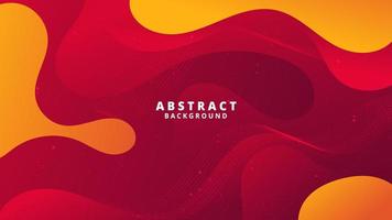 Abstract Red Fluid Wave Background vector