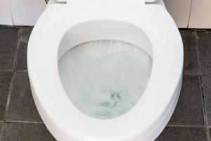 Toilet Flushing Water close up photo