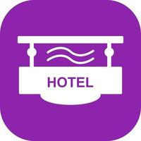 Hotel Sign Vector Icon